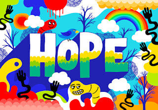 3 hope lettering