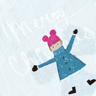 girl angels snow