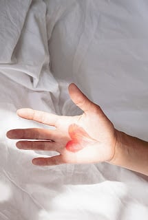 hand with heart on it