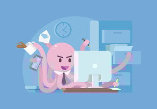 octopus multitasking