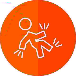 stick man with injuries